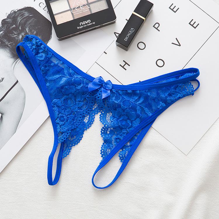 Sexy Women's Panties Lace Transparent Seamless Open Crotch Gear Sexy Hot Hollow Thong Low Waist Erotic Underwear