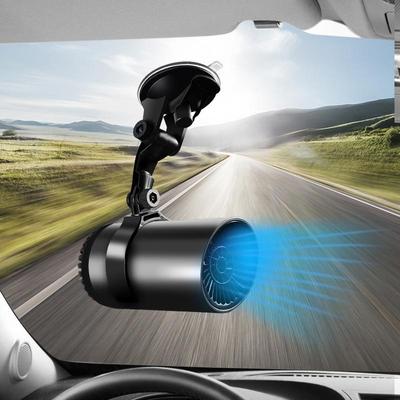 1 Pcs Portable Car Space Heater 12v High-power Windshield Defroster with Bracket Heating and Cooling Fan XYZ