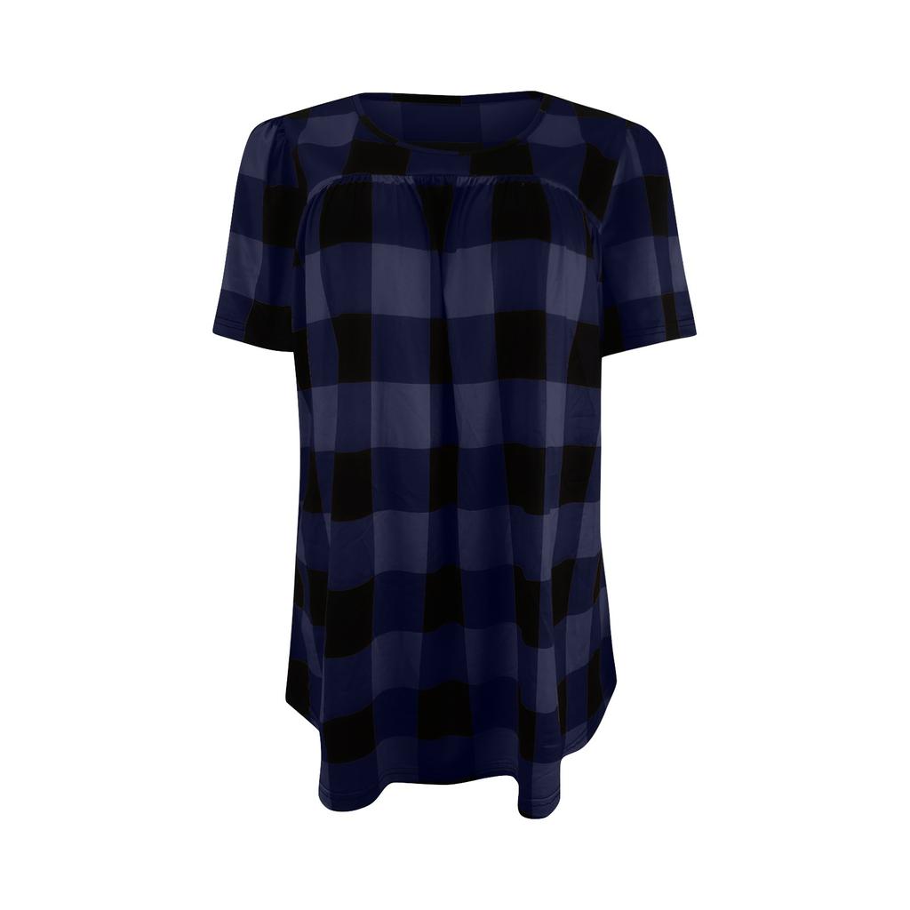 Fashion Plus Size Women's Casual Loose Short-sleeved Round Neck Printed T-shirt