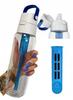Dafi Solid Wasserflasche mit Filter, blau, 07l, aus Tritan gefertigt