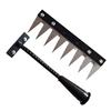 Weeding Rake Detachable Design Manganese Steel Garden Weeder Rake with Sharp Tip Wide Teeth Soil Penetration Rake