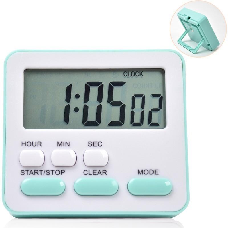 Multifunction Silent Timer With Magnetic Mount For Students And Kitchen Use
