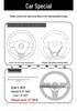 Genuine Leather D-Shaped Steering Wheel Cover - Ultra-thin, Breathable, Anti-slip, Sweat-absorbing, All-season, Universal Fit.