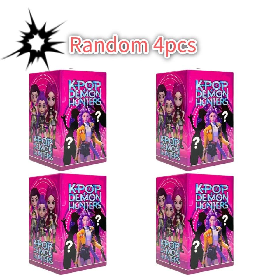 10 szt./zestaw Kpop Łowca Demonów Anime Perferyjny Lalka Wisiorek Ślepa Pudełko Kreatywny Brelok Dekoracja Statuetka Zabawki Boże Narodzenie Niespodzianka Pudełko z Prezentami