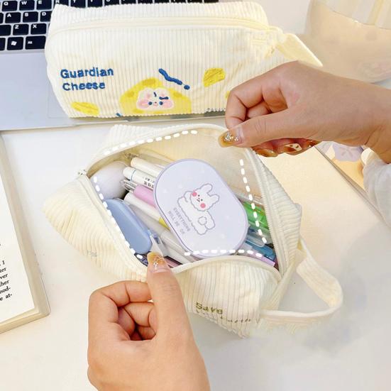 

Пенал с вышивкой «Земля» с ручкой, большая вместительная сумка для хранения ручек для студентов, школьные принадлежности, коробка для ручек, сумка для карандашей, офисные канцелярские принадлежности