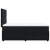 Box Spring Bed with Mattress Black 90 x 190 cm Velvet