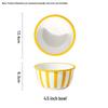 Creative Ceramic Rice and Soup Bowl - Thickened, Wide Rim, Cute Internet Celebrity Design for Fruit or Meals.