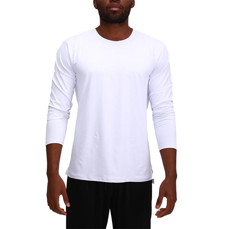 Men's Quick-Dry Long-Sleeve Sports T-shirt for Basketball and Running