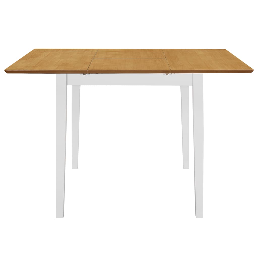 Vidaxl Rozsuwany Stół Jadalniany, Biały, (80-120) X 80 X 74 Cm, Mdf