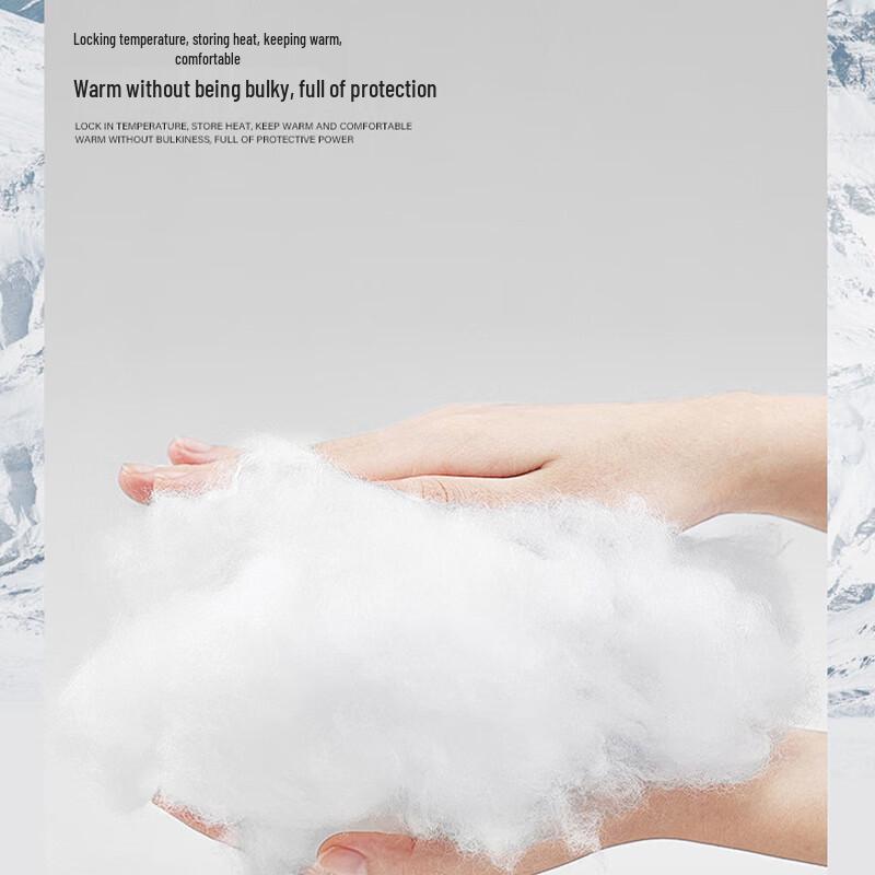 EASTERN CAMEL Unisex Faux Two-Piece Hooded Padded Winter Jacket