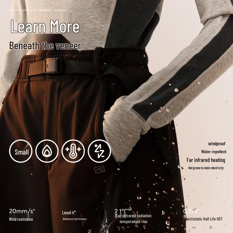 Bananain Thermal 503+ Women's Tapered Warm Water-repellent Pants