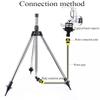 360 Rotary Irrigation Sprinkler Head With Tripod Telescopic Support Automatic Rotating Sprayer Garden Watering Sprinkler Head
