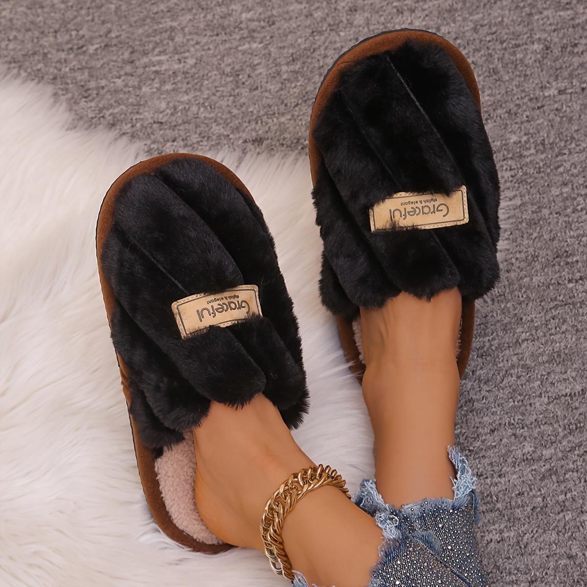 

Уютные всесезонные полосатые слипоны с нескользящей подошвой - Унисекс, повседневная тканевая верхняя/внутренняя часть, подошва из ЭВА - Комфортная домашняя обувь для пола, ручная стирка 44-45 чёрный