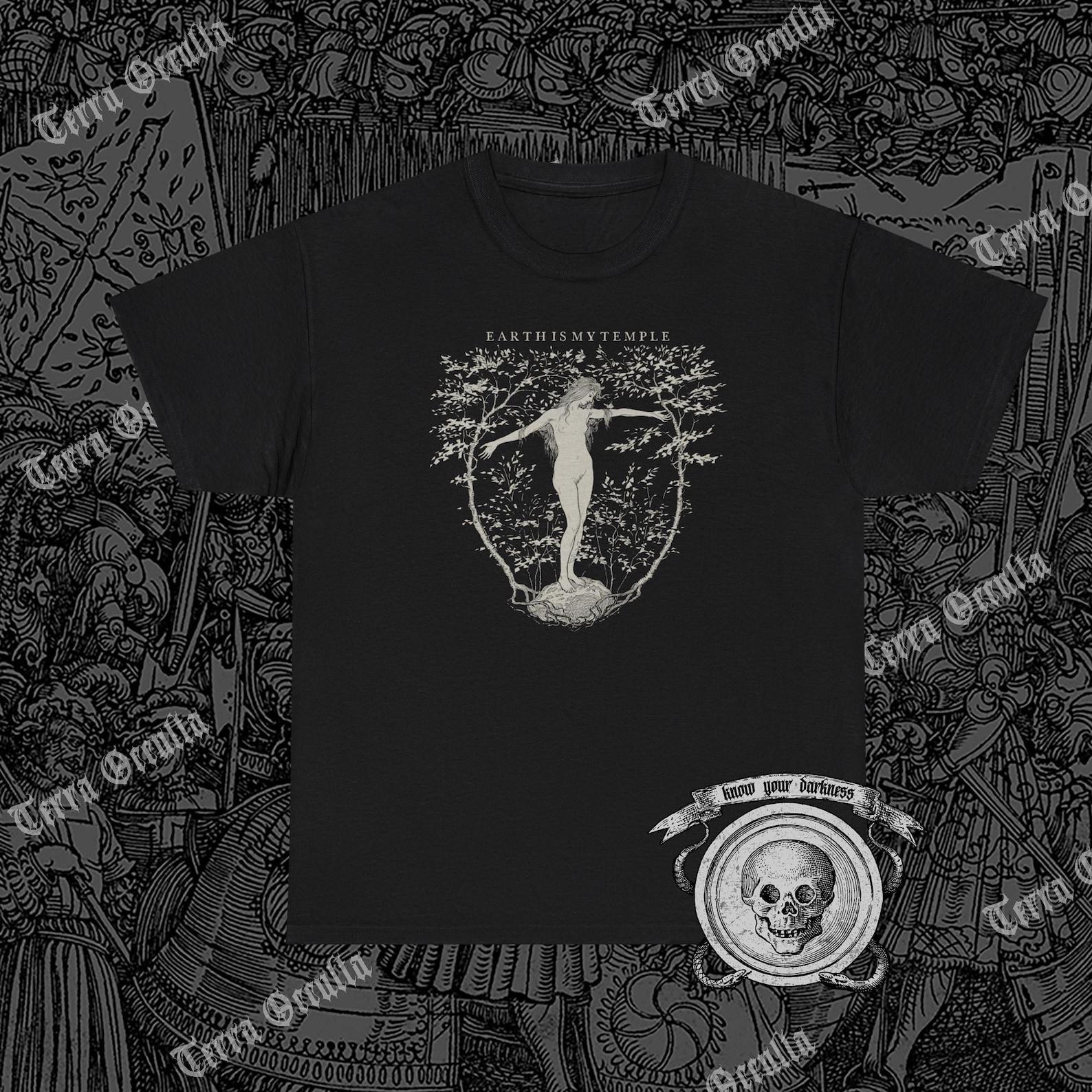 Earth Is My Temple Shirt, Pagan, Nature Lover, Paganism, Nature Worship, Forest XL