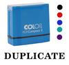 Printtoo Duplicate Self Inking Rubber Stamp Pre-Inked Office Stamp- Home Office Business Stationery, Black- 42 x 9