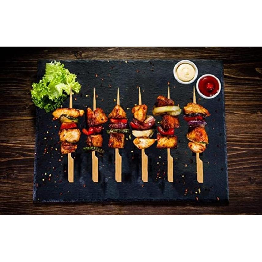 3.5 Inch Bamboo Skewers, 300 PCS Bamboo Paddle Wood Picks, Toothpicks for Appetizers, Cocktail Picks for Drinks, Food Picks, BBQ, Sandwich, Barbecue