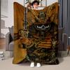 2025NEW Skull Warrior Print soft Blanket Flannel Decoration  for sofas bedrooms airconditioned rooms Gifts for kids and friends