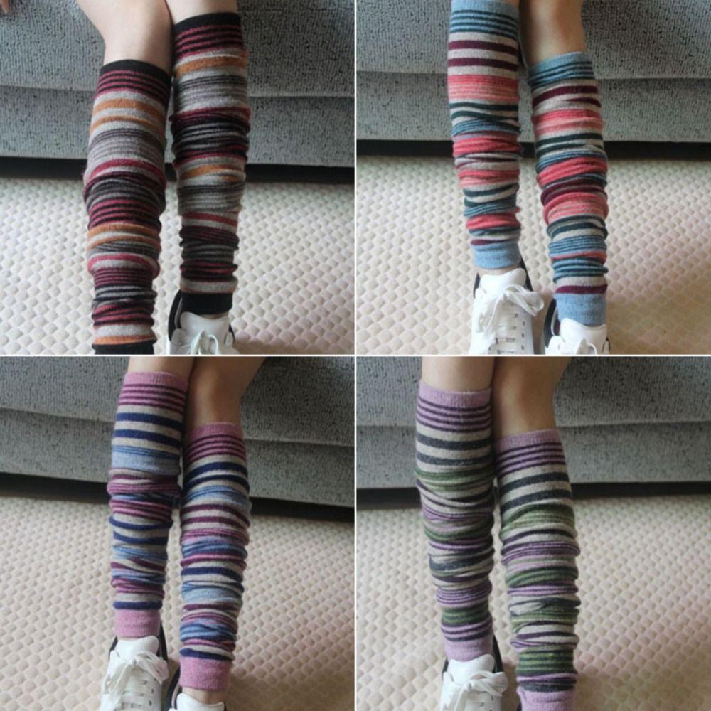Colorful Wool Ruffle Socks Animal Furr Stockings Women Y2K Fashion Striped Socks Women