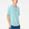 Li-Ning Pure Color Embroidered Small Logo Crew Neck Short Sleeve T-Shirt Men Tops Eggshell-Blue AHSS325-5