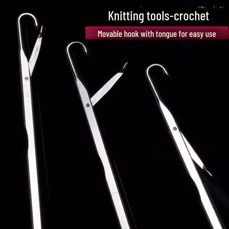 Crochet and Knitting Tools: Small Hand-Knitted Sweater, Extra Fine Hook, Wig, Crochet Needle for Dirty Braids