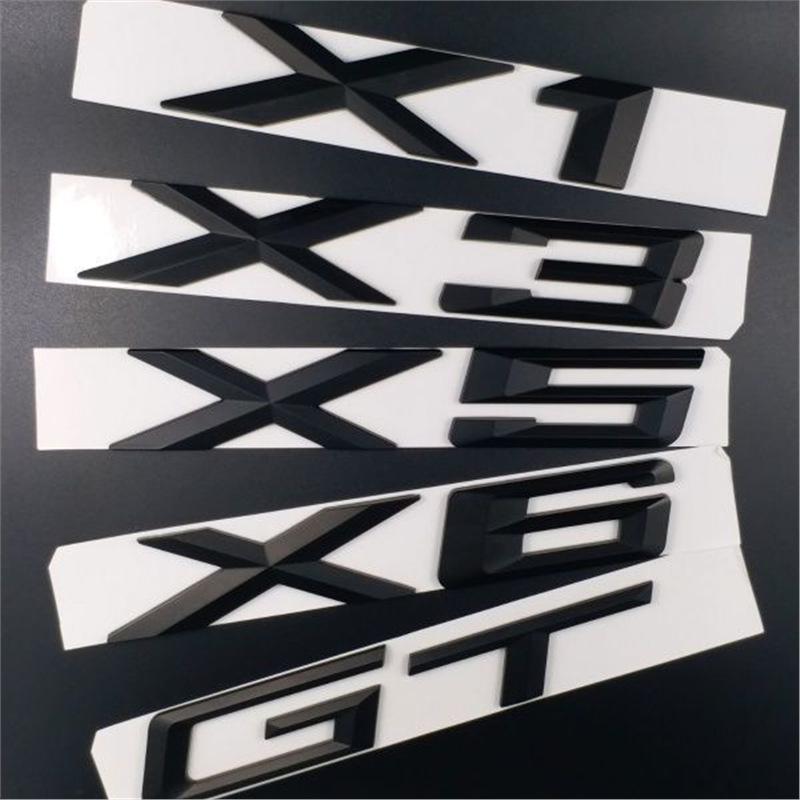 BMW X1/X3/X5/X6 GT Trunk Matte Black Logo Modification Sticker