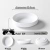 A5 Melamine Imitation Porcelain Small Steamed Vegetable Bowl, Round Plastic Tableware.