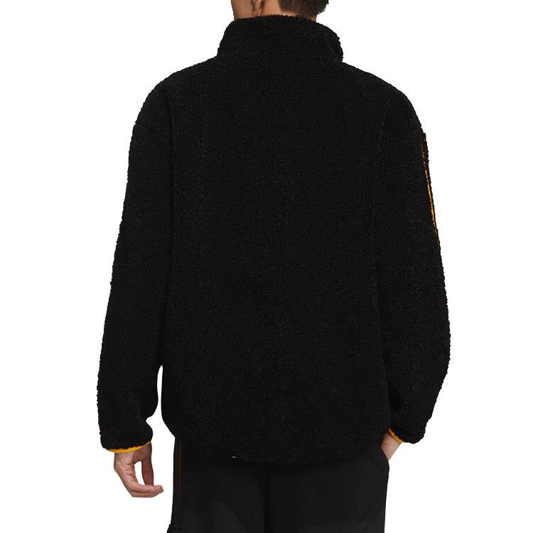 adidas Trefoil Sherpa Jacket Casual Thickened Fleece Outerwear GT7295