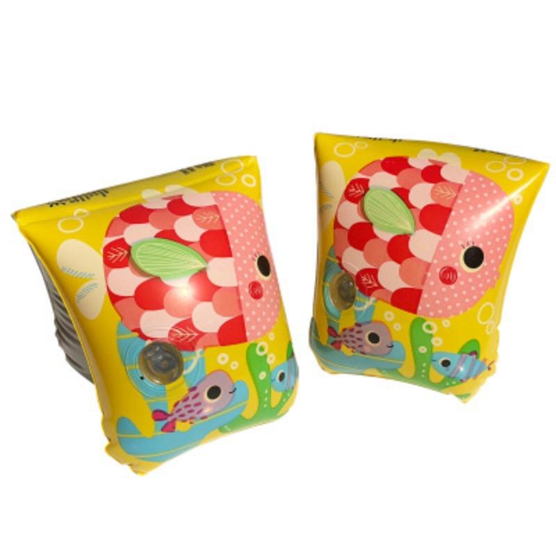 Rękawki do pływania, 1 para rękawków do pływania, bezpieczna pomoc do pływania z kreskówek, ładne i interesujące, nadmuchiwane rękawki dla dzieci w wieku 3-6 lat, basen