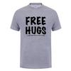 Free Hugs Printing T Shirt for Men Male Summer Tops Tee O Neck Short Sleeve Fashion Cotton T-Shirt Tshirt Man Brand Clothing