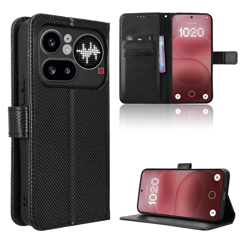 

Flip Cases for Nothing Phone (4a) Pro Leather Case [Flip Vintage Leather] Shockproof Durable Retro Phone Case for Nothing Phone (4a) Pro чёрный