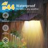 2 Sets Solar Wall Lights 4 LEDs Outdoor Waterproof Fence Deck Garden Decor Entrance Lighting IP44 Bright Solar Wall Washer