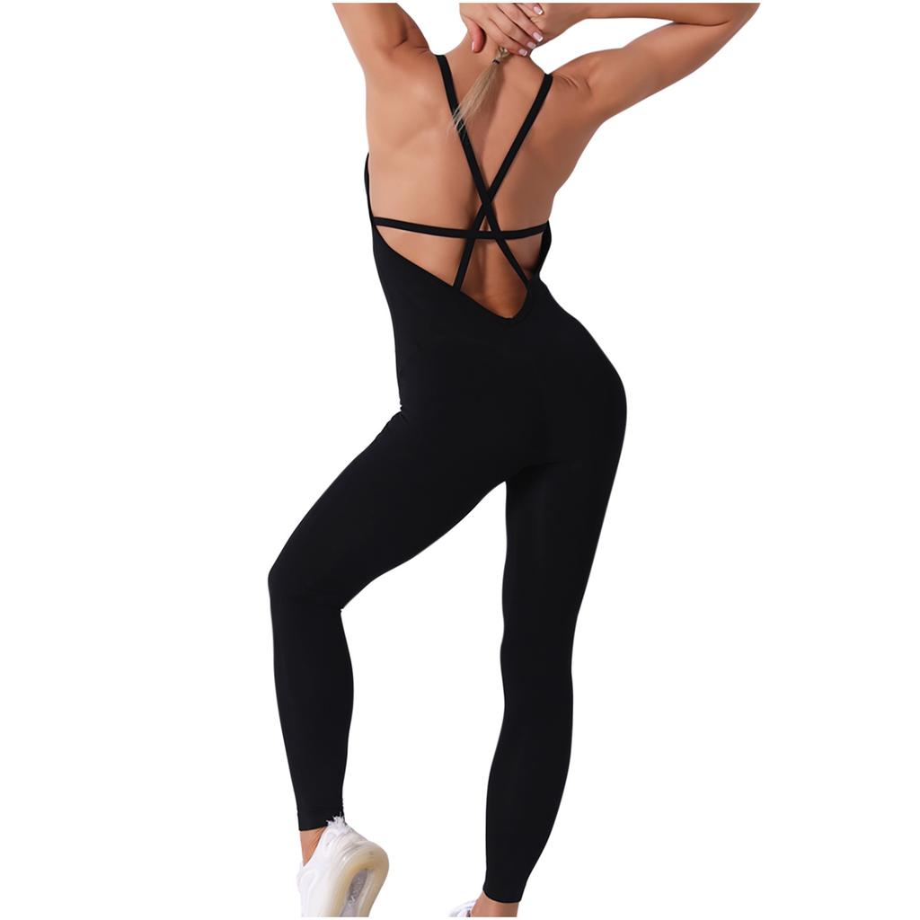 Women's Stitching Solid Color Seamless Yoga Pants Slim Hip-up Yoga Pants