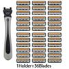 Men's Classic Manual Razor Vintage Water Wash Razor Blade Sharp Blade Anti Scratch Three Layer Blade Razor