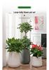 Nordic Creative Self-Watering Large Round Rattan Style Indoor Flower Pot for Green Plants