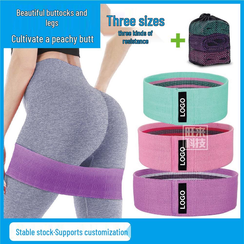 Non-Slip Cotton Resistance Band for Yoga & Glute Workouts