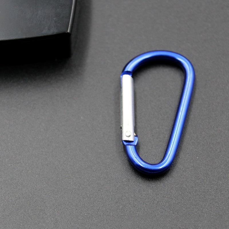 No. 4 D-Type Aluminum Alloy Carabiner with Quick Release for Water Bottles and Outdoor Gear.
