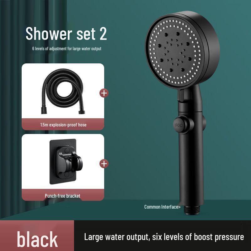 TLXT Pressurized Handheld Shower Head