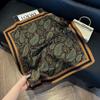 Luxury Paisley Square Scarf Women Print Satin Neckerchief Spring Hair Band Foulard Bandana Echarpe Tie Shawl Wraps