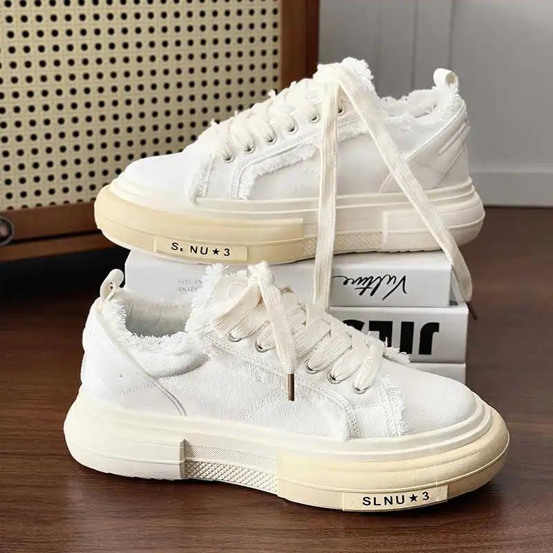 Fashion Platformed Height Up Men's Skateboard Shoes Yellow Sneakers Man Black Tennis Man Sport Shows Trnis Girl Snow Boots Upper