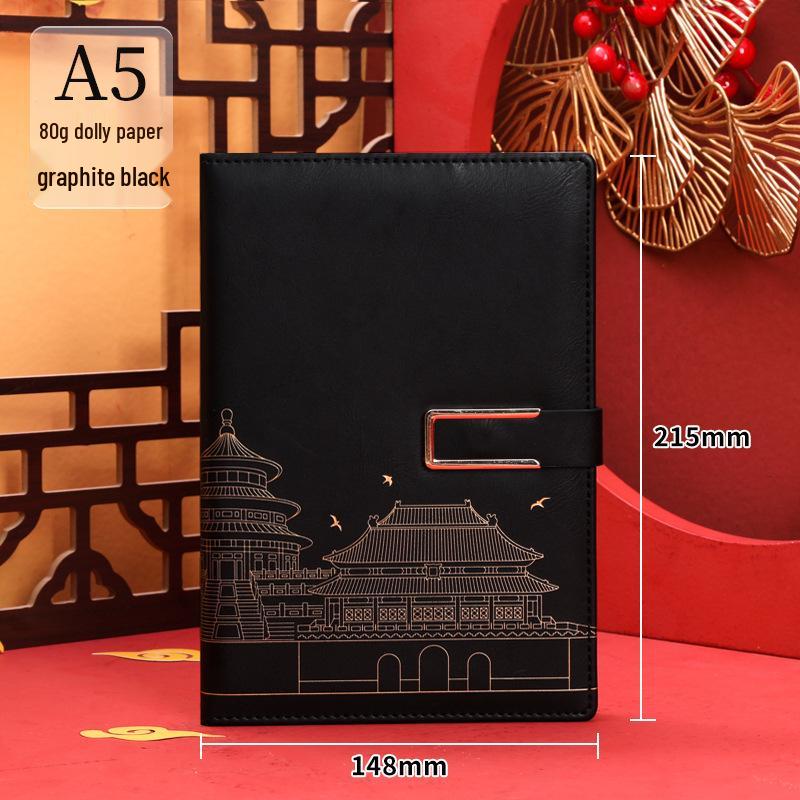 Custom Large B5/A5 Office Notebook - Thickened Business Diary with Logo