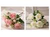 Home Decor Peony & Persian Rose Bouquet (5-Head) for Weddings