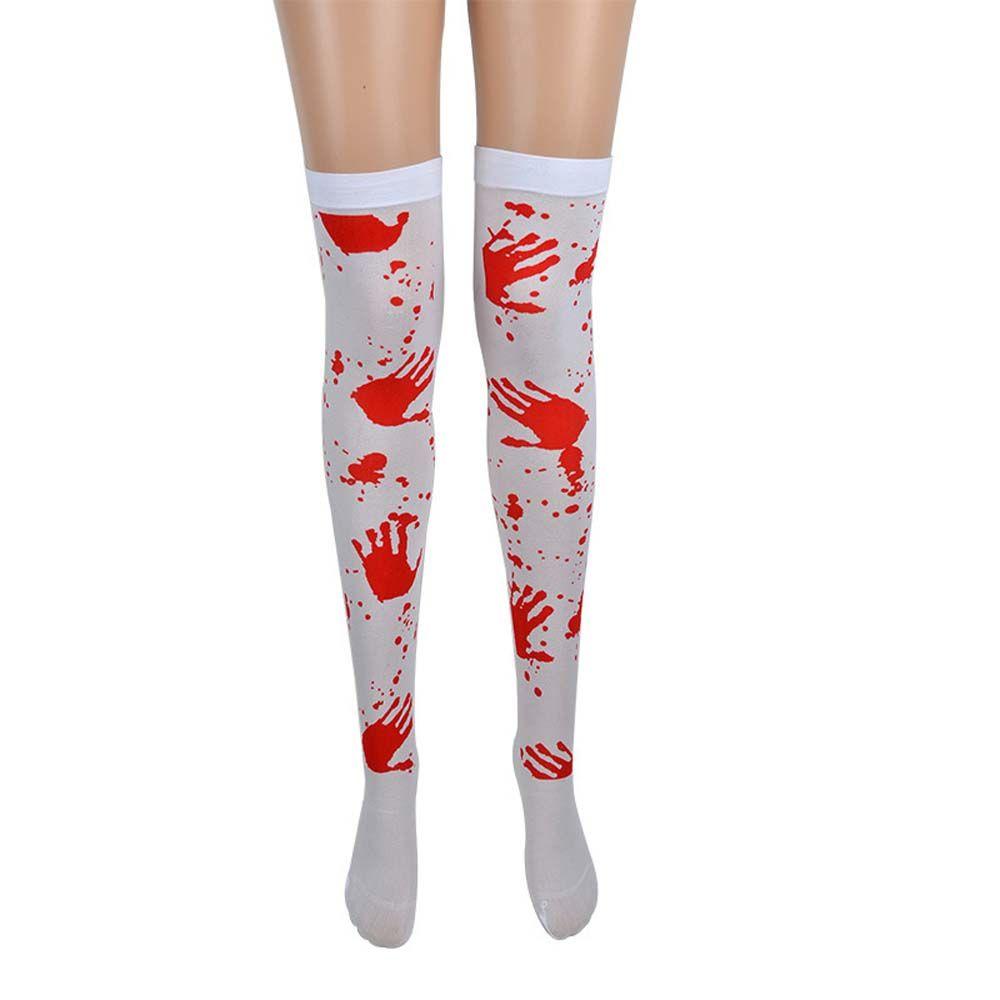 

Косплей Скелет Павутина Візерунок Карнавал Кровотеча Жіночі Панчохи Хелловін Шкарпетки Фестивальні Шкарпетки 05