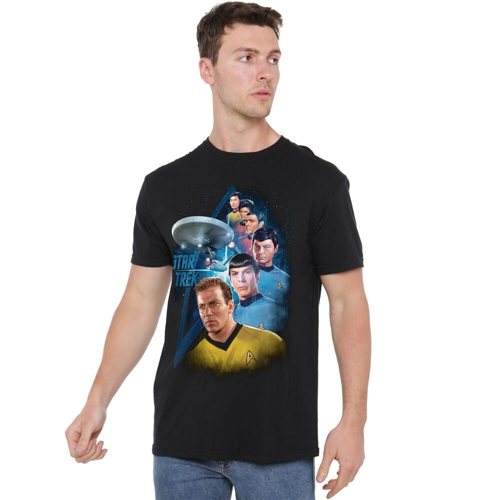 Star Trek Among The Stars T-Shirt S-2XL Black XL