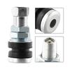 2pcs Car Tire Valve Short Stems Car Tubeless Vacuum Tire Valve Stems Dust Silver Auto Replacement Part Valve Stems 1