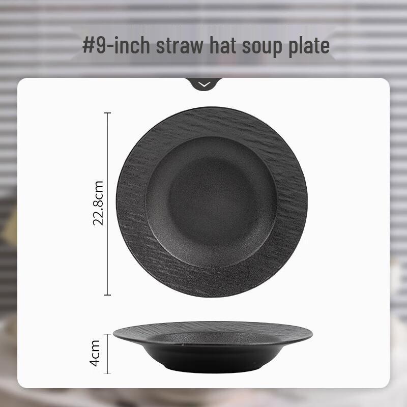 Mod Lancaster Black & White Ceramic Dinnerware Set