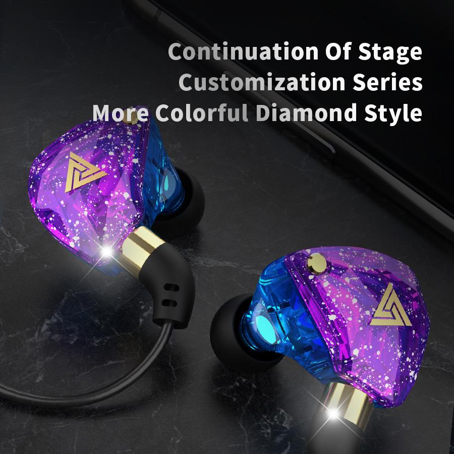 QKZ SK8 Heavy Bass Headset Computer Game Line Control mit Weizenbewegung In-Ear-Kopfhörer