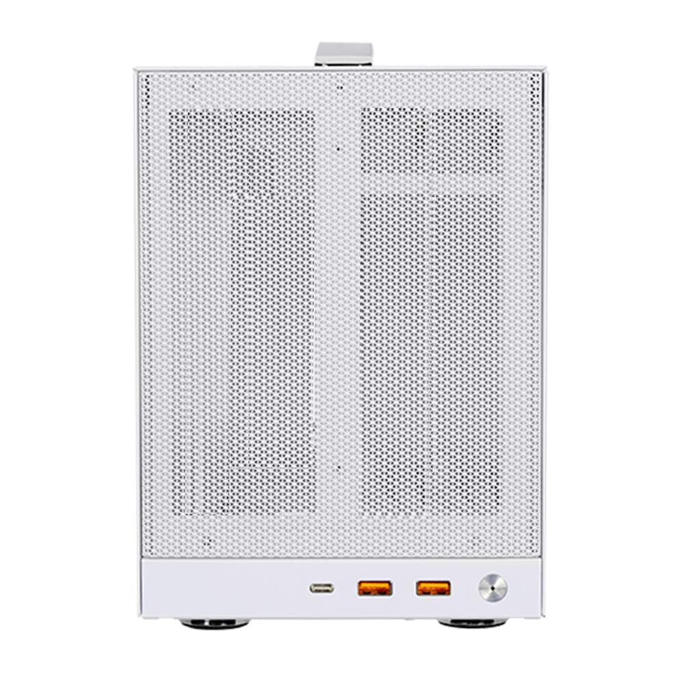 CPS K101MESH Case with Riser Card Highly Breathable Mesh on Four Sides Japanese WH-RCSET Mini-ITX Handle, Included, [Authorized Distributor]