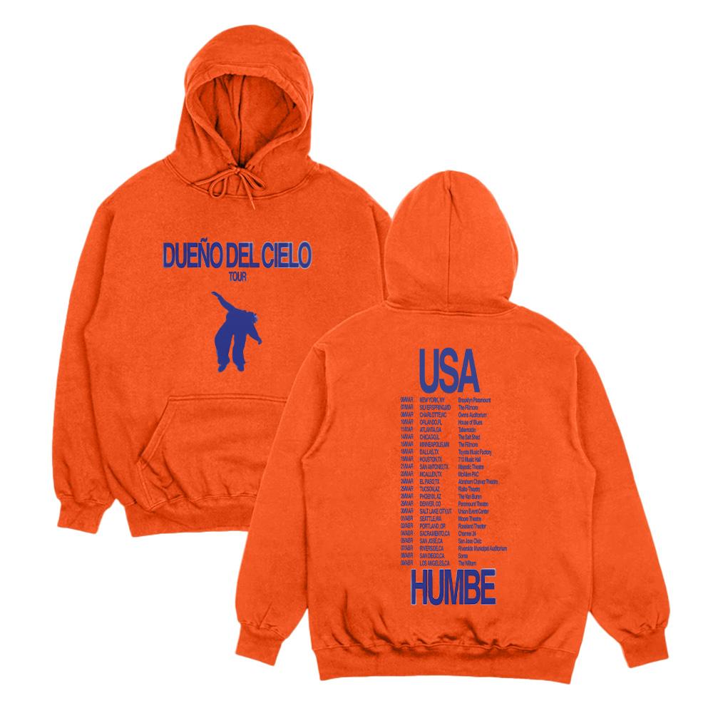 Humbe DUENO DEL CIELO Tour 2026 Hoodies Casual Long Sleeve Sweatshirts Cool Clothes Top Women Men High Street Loose Hoody