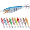 10cm 10g Fishing Horizontal Squid Jigs Fishing Lure Artificial Squid Hook Jigging Baits For Sea Fishing Cuttlefish Luminous