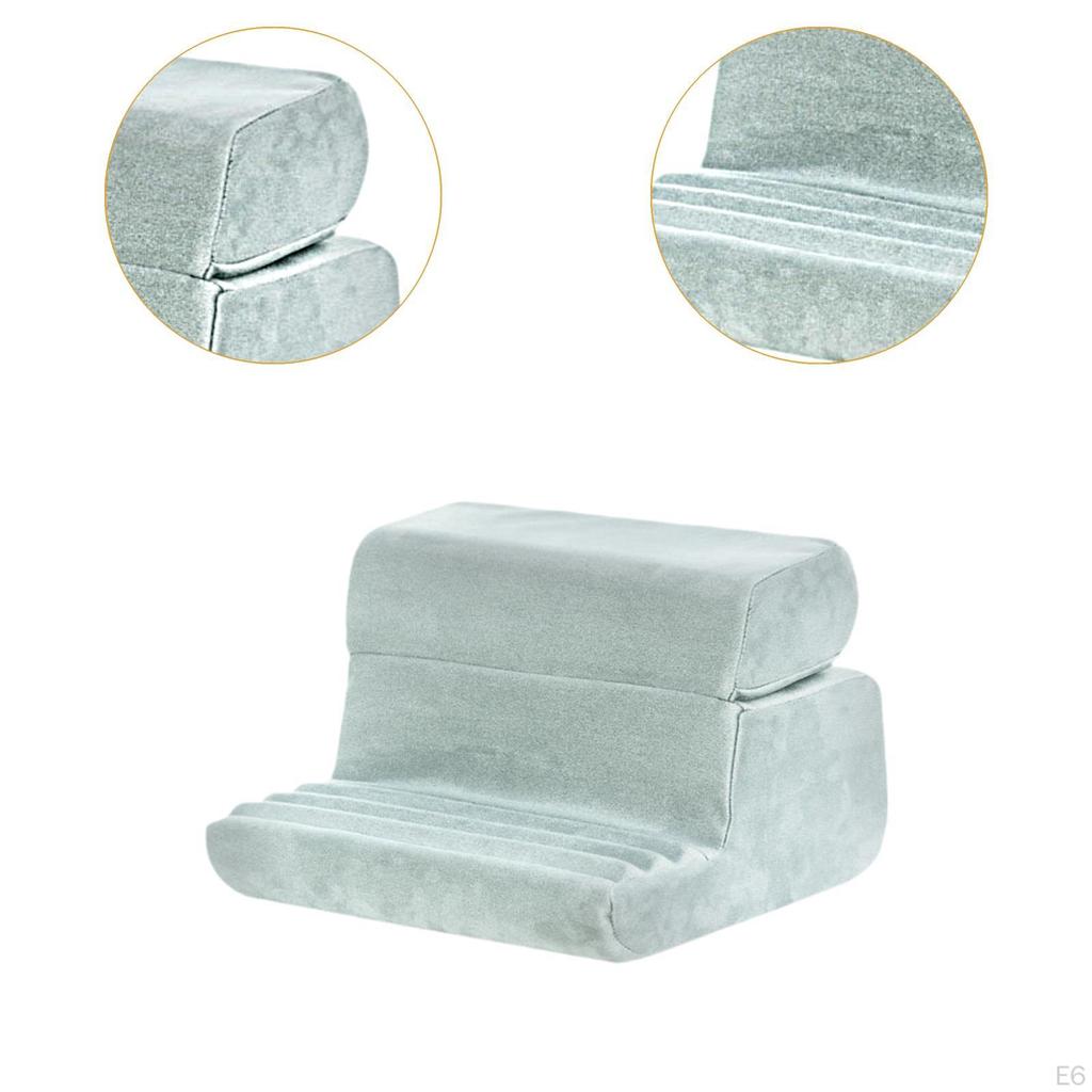 Tablet Pillow Stand for Lap Phone Holder Rack Removable Cover Comfortable Soft Pad Reading